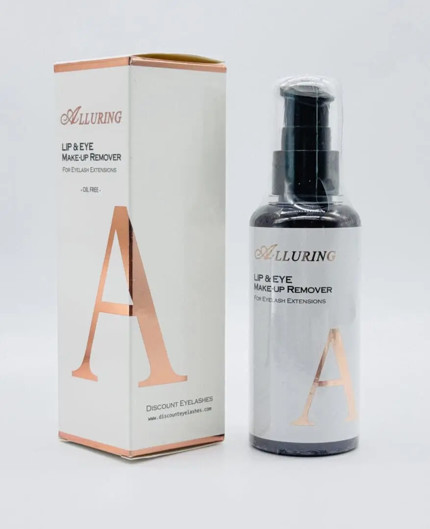Alluring Eye & Lip Makeup Remover 100ml Bottle Eyelash Extension