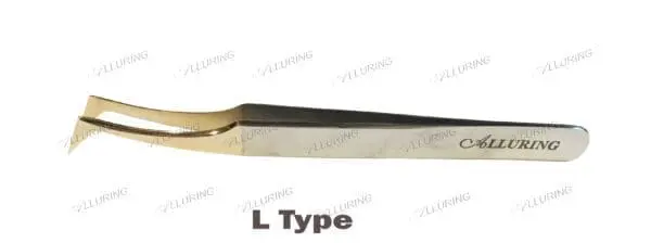 *Alluring Chrome with Gold Tip Tweezers for Eyelash Extension - Image 4