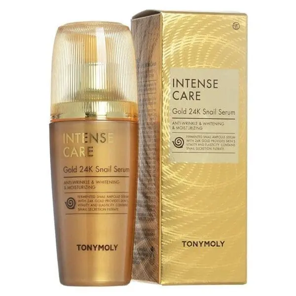 A bottle of intense care gold cell power serum