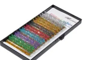 A box of colored pencils in different colors.