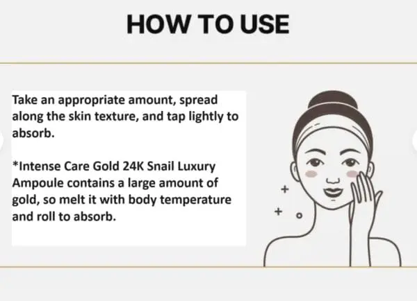 Tonymoly Intense Care Gold 24K Snail Luxury Ampoule 100ml Anti-Wrinkle - Image 6