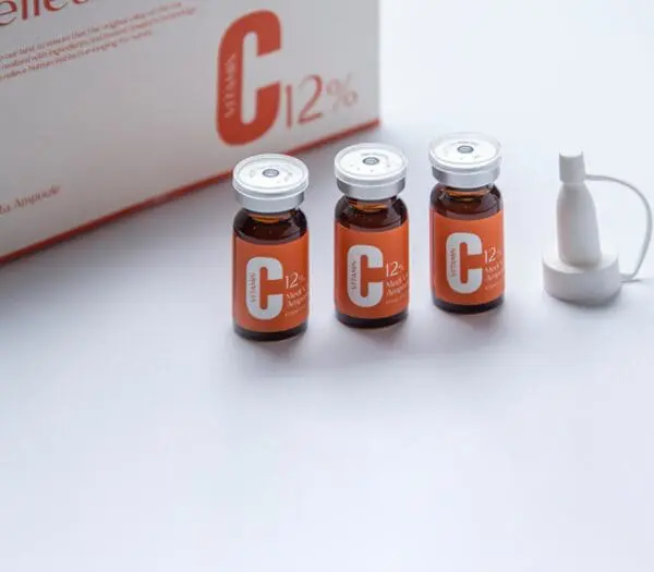 Vitamin C 12 Ampoule Brightening Serum, Dark Spot Remover, Facial Serum -10ml x3