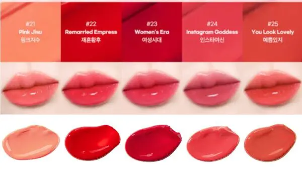 LipHip Glossy Lip Tint – Long Lasting Hydrating Lip Stain with Shine Finish – Lightweight, Non-Sticky Formula – Korean Lip Makeup - Image 3