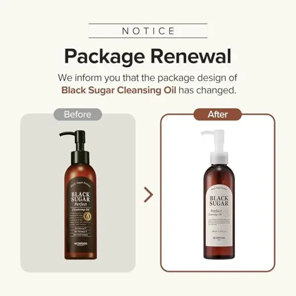 SKINFOOD Black Sugar Perfect Cleansing Oil – 6.76 oz - Image 2