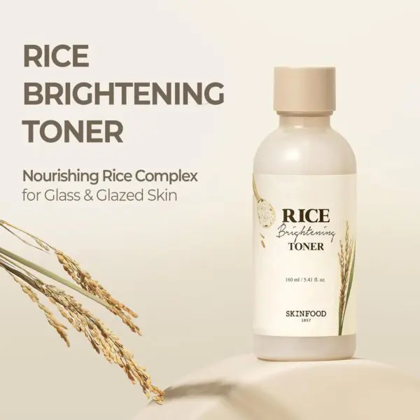 SKINFOOD Rice Brightening Toner – 5.41 fl oz - Image 2