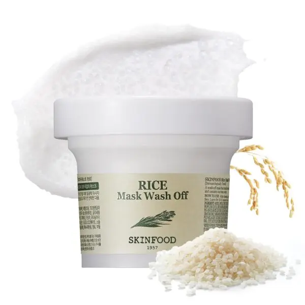 SKINFOOD Rice Mask Wash Off – 4.23oz Gentle Exfoliation
