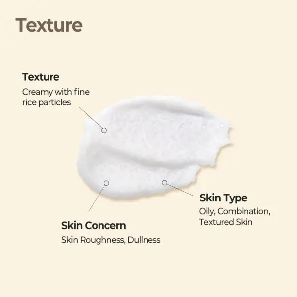 SKINFOOD Rice Mask Wash Off – 4.23oz Gentle Exfoliation - Image 5