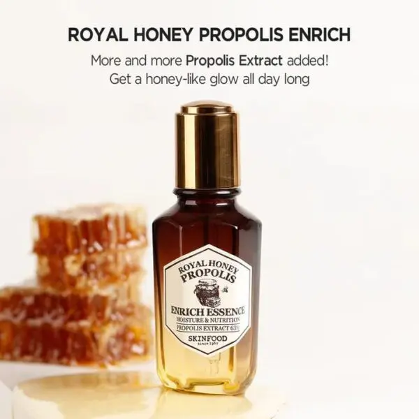 SKINFOOD Royal Honey Propolis Essence – 1.69 fl oz Serum - Image 5