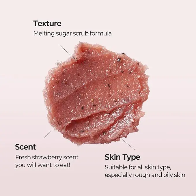 SKINFOOD Strawberry Sugar Food Mask – 4.23oz Exfoliator