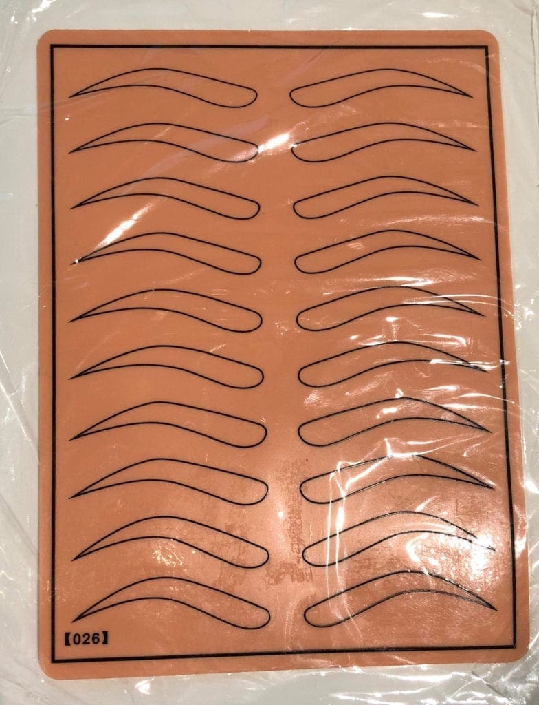 Microblading Practice Fake Skin For Eyebrow Tattoo Thin Brows