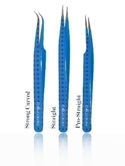 A picture of three different types of tweezers.