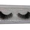 A pair of fake eyelashes in a box.