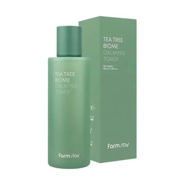 FarmStay Tea Tree Biome Calming Ampoule, Emulsion, Toner, Serum, Cream - Image 4