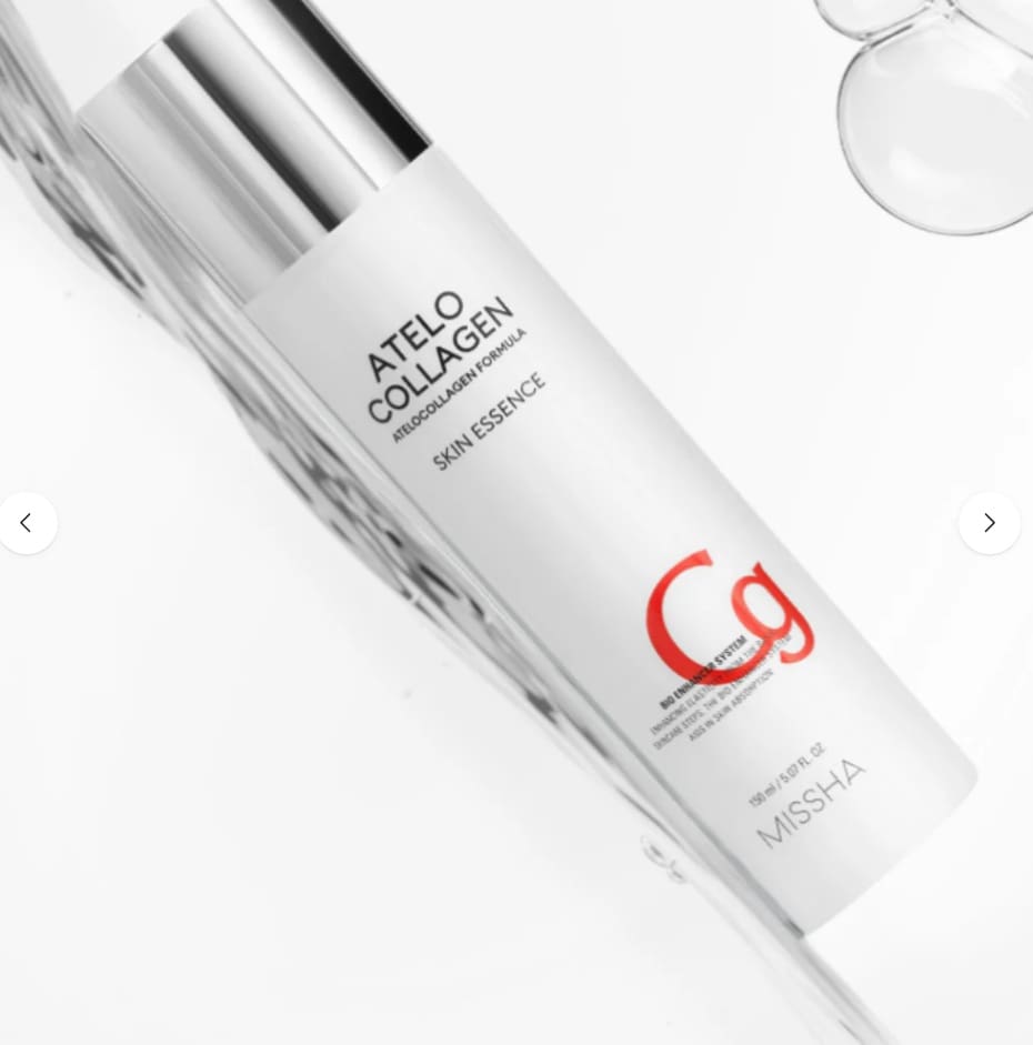 MISSHA Atelo Collagen Skin Essence 150ml – Hydrating & Firming Korean Facial Essence with 10 Peptides & Collagen Complex