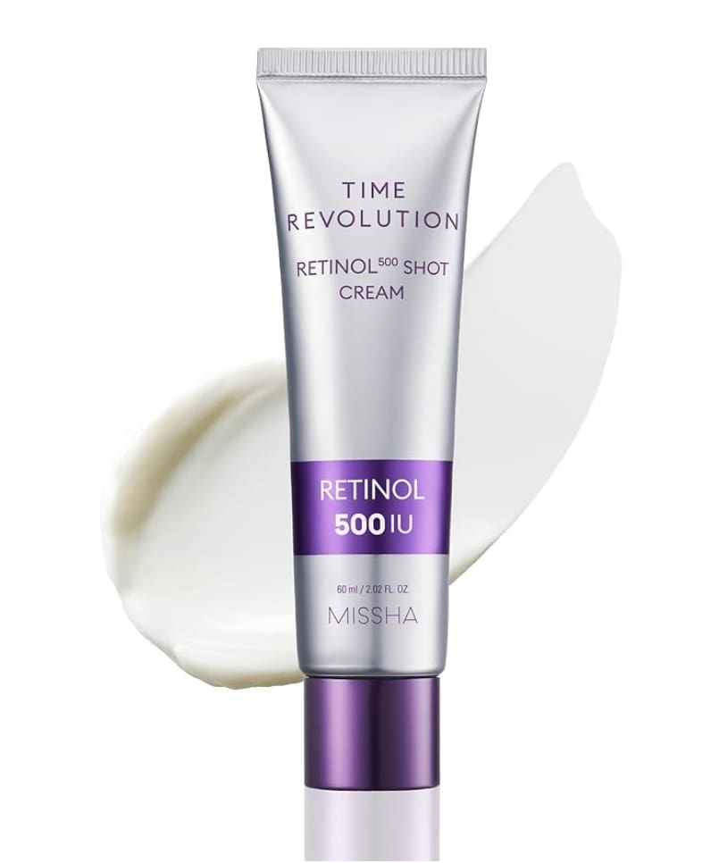 MISSHA Time Revolution Retinol 500 Shot Cream 60ml – Intensive Anti-Aging Night Cream with Retinol & Probiotics