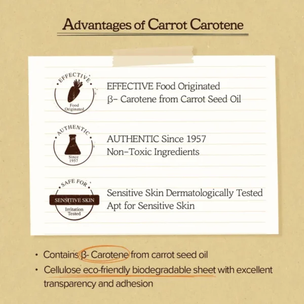 SKINFOOD Carrot Carotene Daily Mask – 30 Vegan Sheets - Image 3